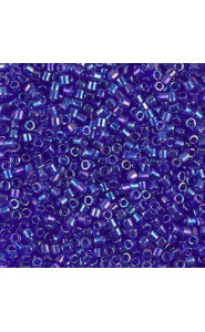 Miyuki delica beads 10/0 - Transparent cobalt ab DBM-178